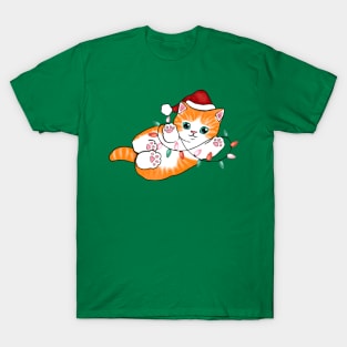 Cute Christmas Kitten T-Shirt